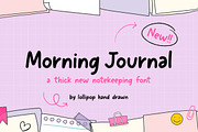 Morning Journal Font, a Handwritten Font by Lollipop Hand Drawn (Thumbnail 1 of 5)