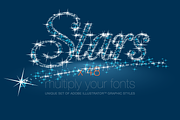 AI CS5 graphic styles shining Stars, a Layer Style Add-On by popskraft (Thumbnail 1 of 3)