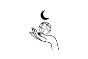 Hand Globe Silhouette Bundle, an Illustration by Designs_River (Thumbnail 13 of 31)
