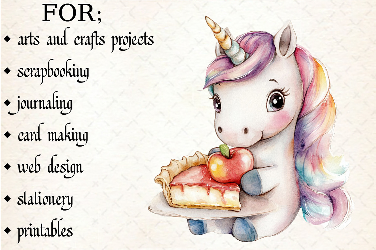 Patriotic Unicorn PNG Clipart, an Illustration by Libby Wishes (Photo 2 of 6)