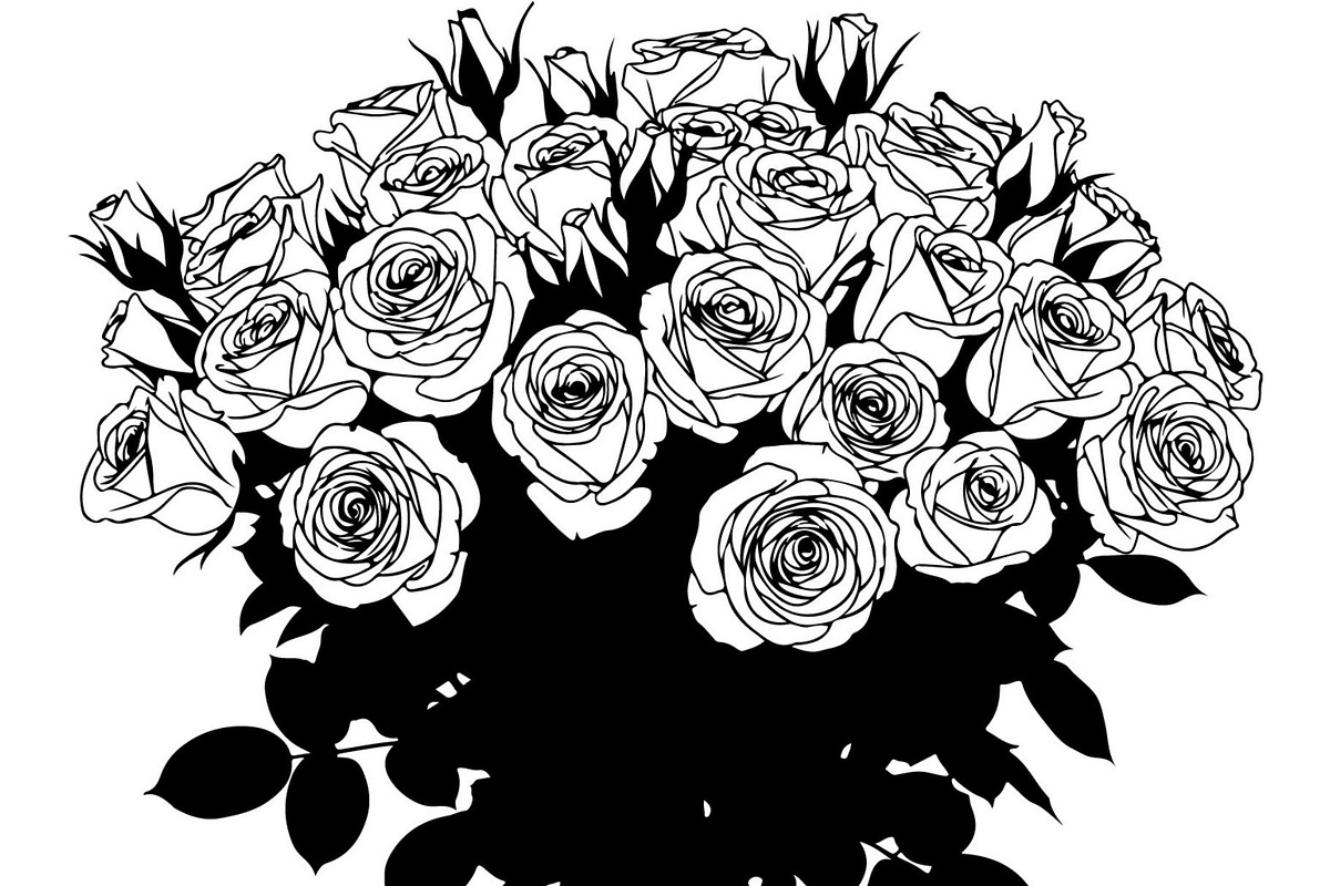 Floral Bouquet Silhouette, an Object Graphic by Creativeshirt (Photo 19 of 20)