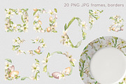 Floral Easter eggs watercolor set, an Illustration by Kate Lanbina (Thumbnail 7 of 17)