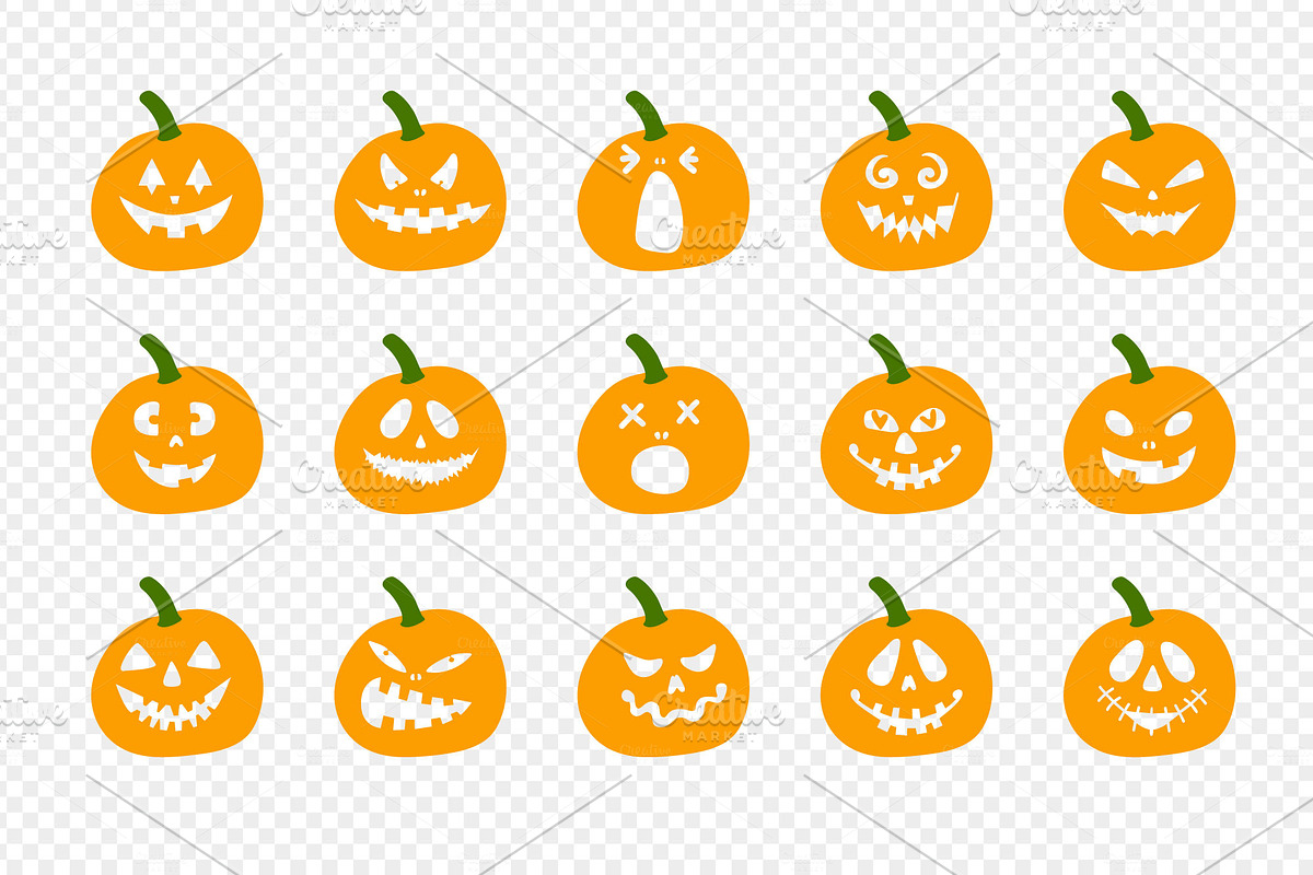 Pumpkin SVG. Halloween pumpkin set, an Object Graphic by AvaAva (Photo 2 of 2)