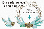 Watercolor Floral BUNDLE, an Illustration by WBS Design (Thumbnail 9 of 27)