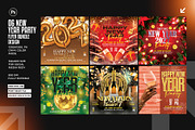 New Year Party Flyer Design Bundle, a Flyer Template by Shajib Shikder (Thumbnail 1 of 7)