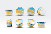 Plastic Container for Dairy Mock-Up, a Packaging Mockup by Se٧enStudio (Thumbnail 1 of 8)