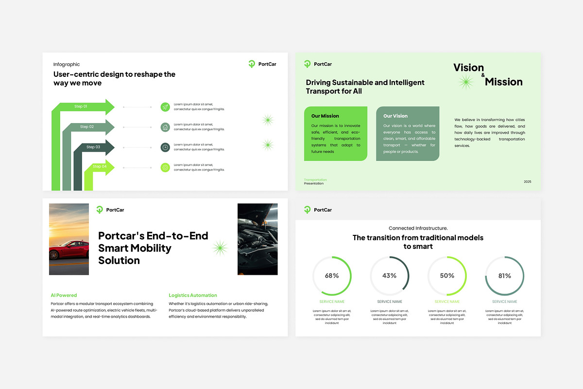 Modern Transportation Pitch Deck, a Branding & Logo Template by Eklip Studio (Photo 5 of 6)