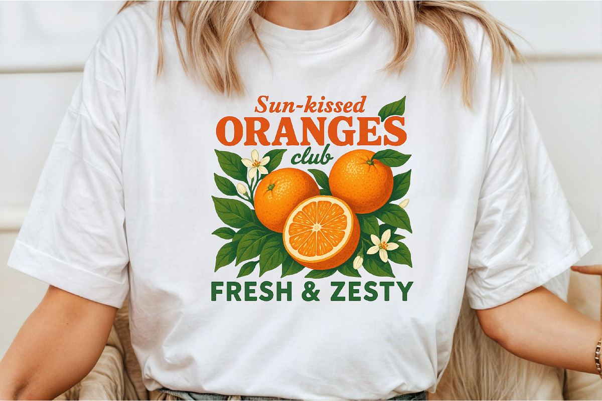 Sunkissed Oranges Club Fresh & Zesty, an Illustration by Libby Wishes (Photo 2 of 6)