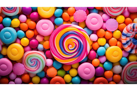sweet colorful candy food ai, a Background Photo by pikepicture