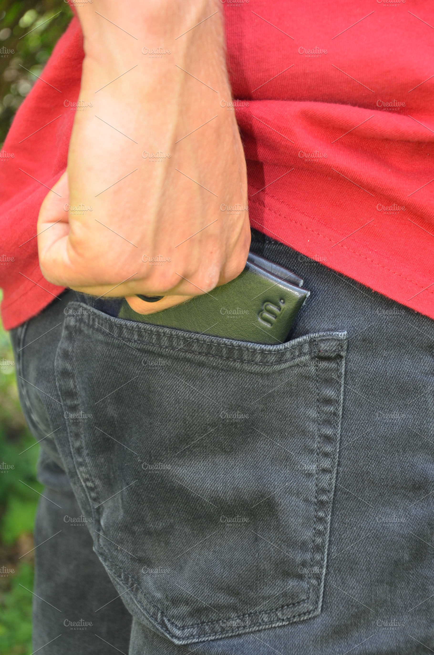 Leather Wallet in Action