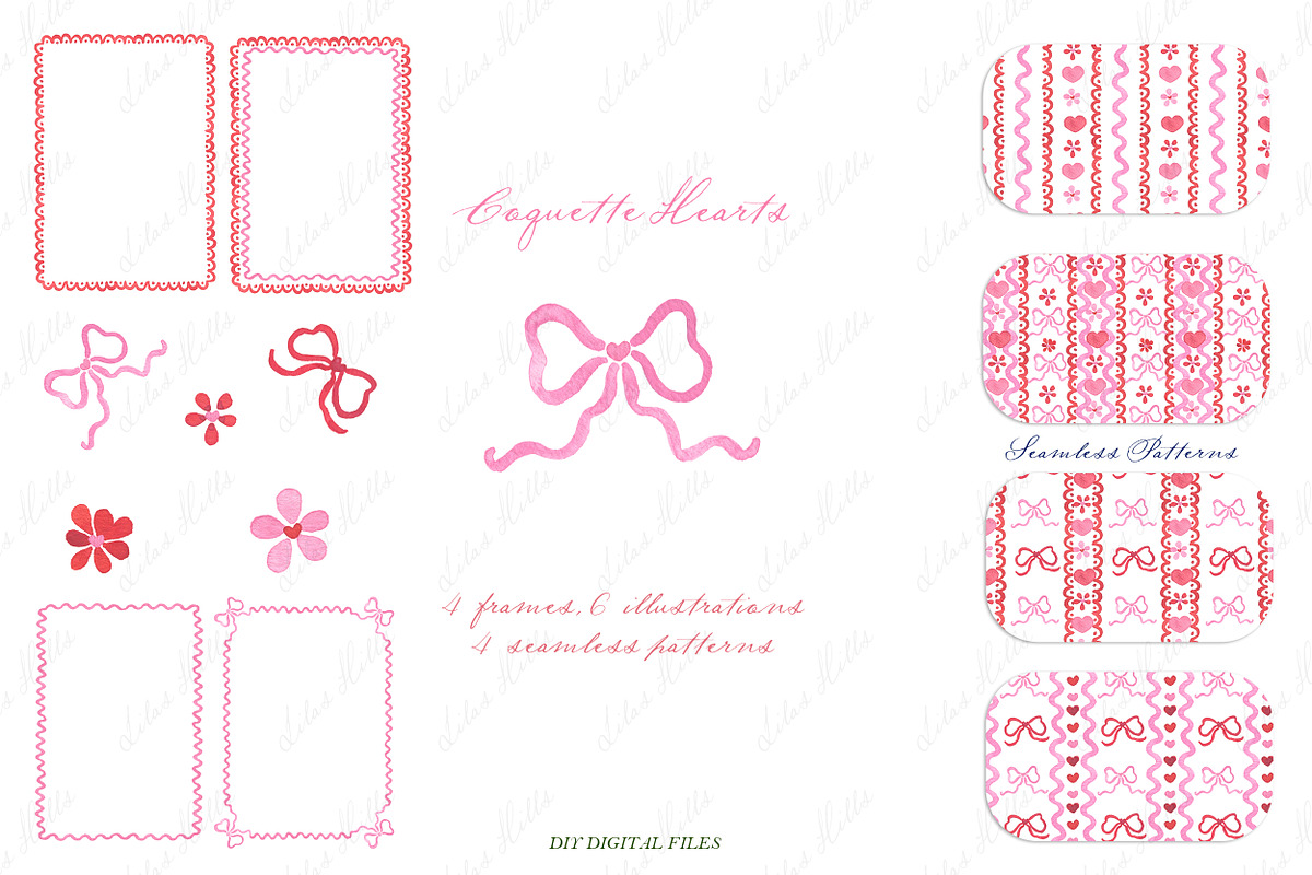 Valentines Day Coquette Bows Heart, a Graphic by LABFcreations (Photo 2 of 4)