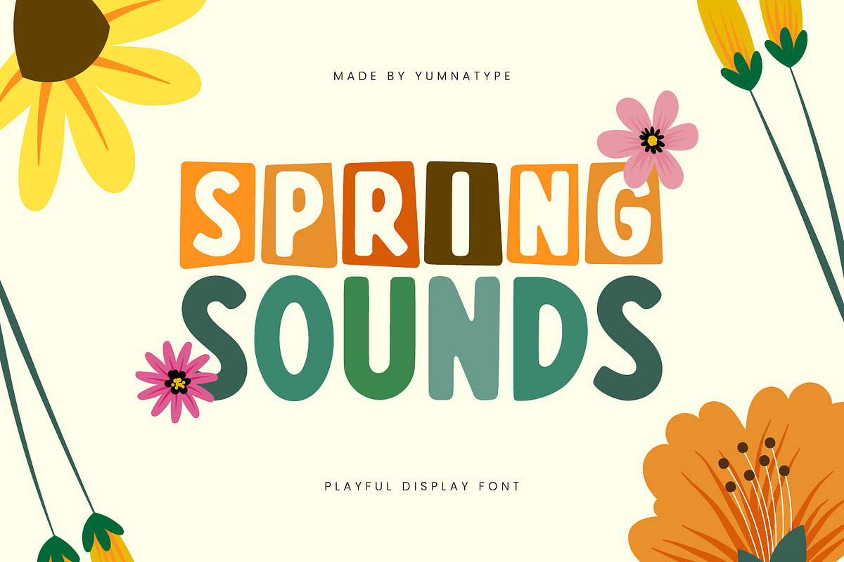 Spring Sounds, a Symbol Font by yumnatype (Photo 1 of 10)