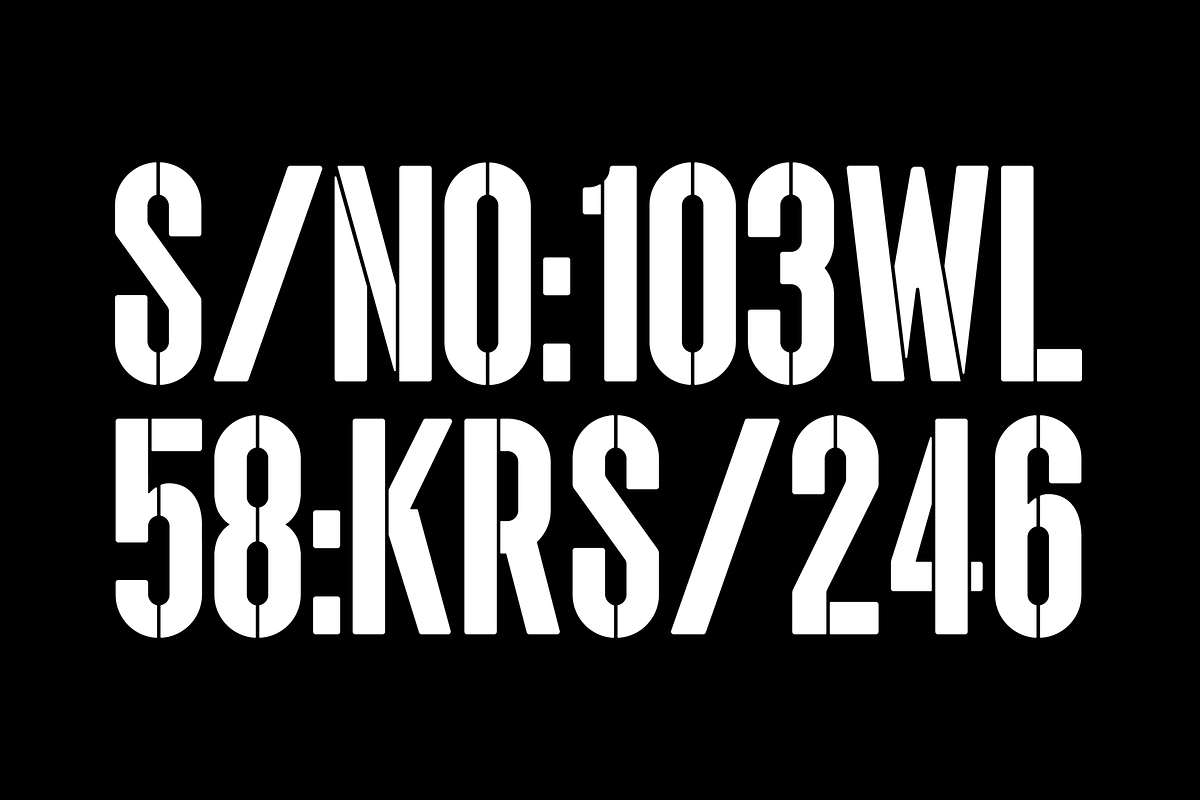 Bokarms | Slab & Stencil, a Slab Serif Font by ESEM (Photo 8 of 11)