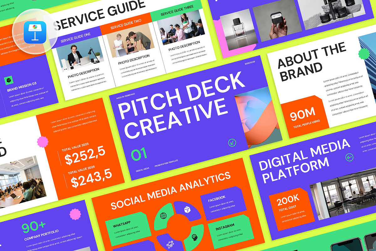 Pitch Deck Keynote, a Presentation Template by rgbryand (Photo 1 of 7)