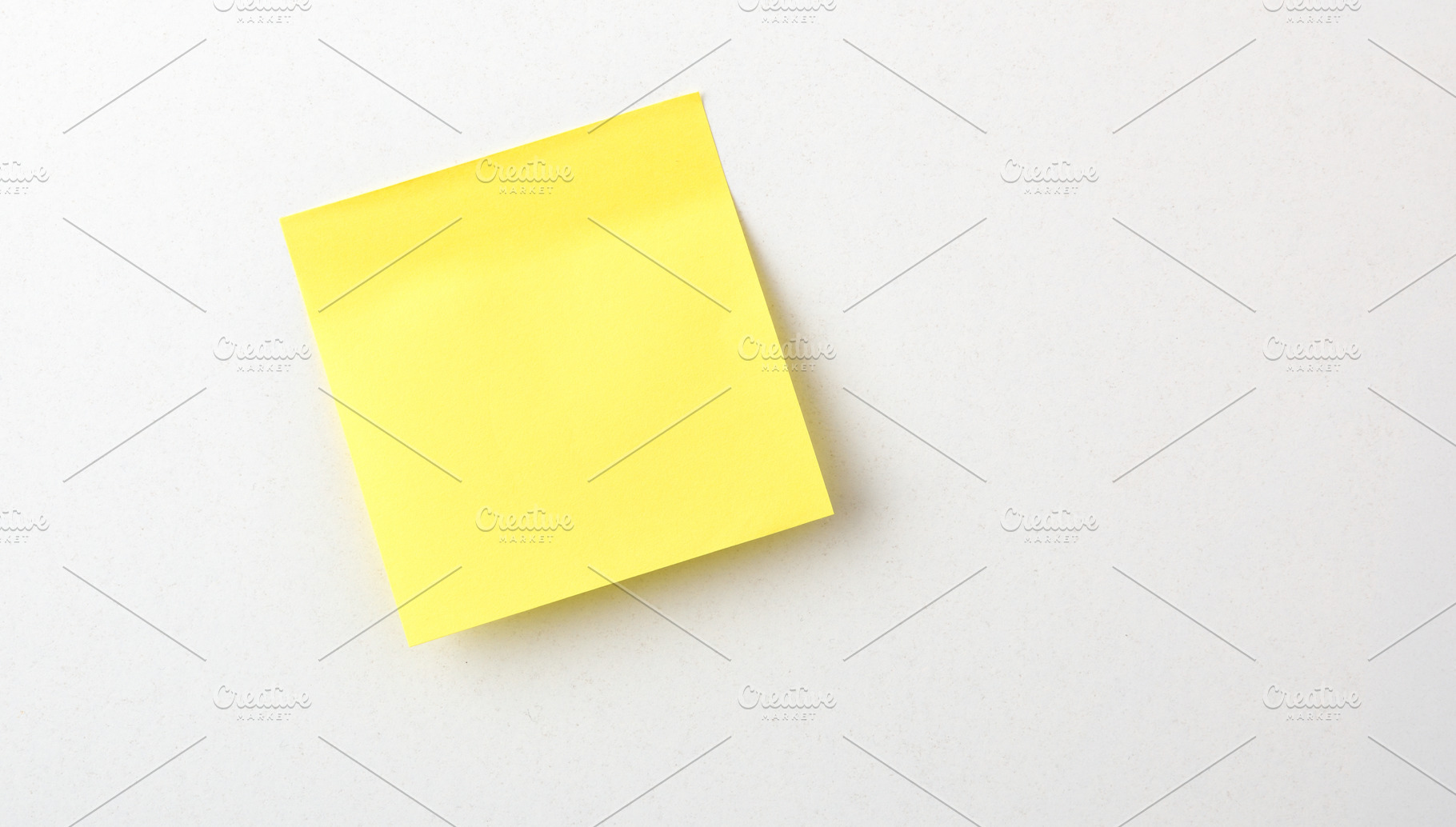 Yellow Sticky Note on White Background, a Business Photo by Davizro's Market