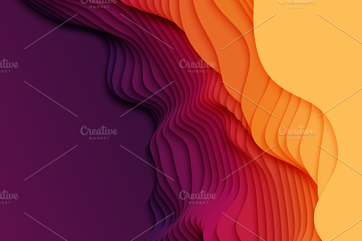 Paper Craft 5 Vibrant Backgrounds, a Texture Graphic by GarryKillian (Photo 3 of 6)