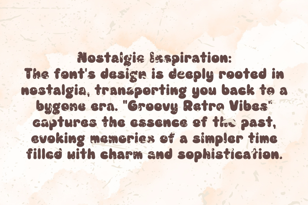 Groovy Retro Vibes - Handwritten, a Handwritten Font by Charmingbear59.design (Photo 2 of 5)