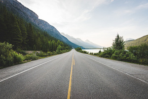 On an Open Road in Canada