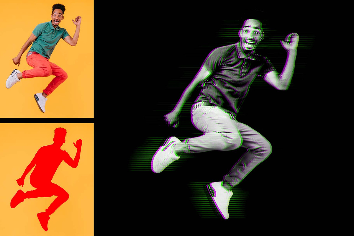 Glitch Photoshop Actions, an Action Add-On by MRI STUDIO (Photo 7 of 7)
