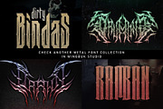 Morexbomb | Metal Font, a Blackletter Font by WingBuk (Thumbnail 12 of 13)