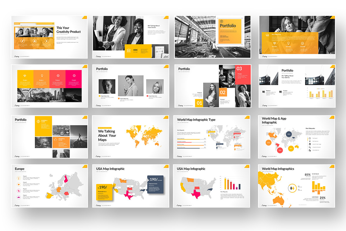 Company Market Powerpoint, a Presentation Template by Stock Shape (Photo 6 of 7)