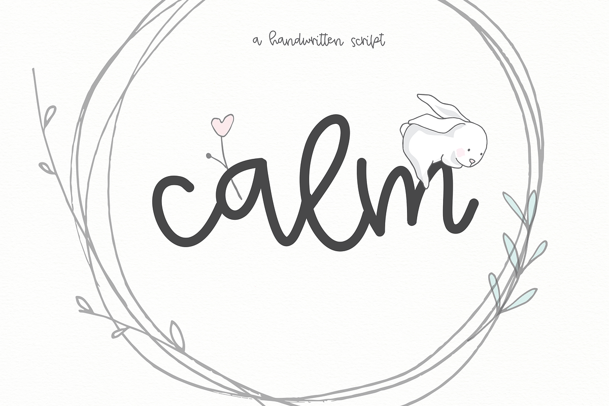 Calm - Handwritten Script