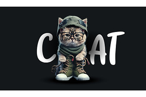 Cute Dude Cat. Beautiful Cat Doll On