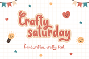 Crafty Saturday - Handwritten Font, a Script Font by Attype (Thumbnail 1 of 8)