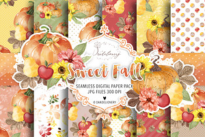 Sweet Fall Digital Paper Pack