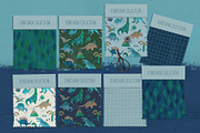 DINOSAUR watercolor pattern, a Pattern Graphic by watercolor kamill (Thumbnail 2 of 11)