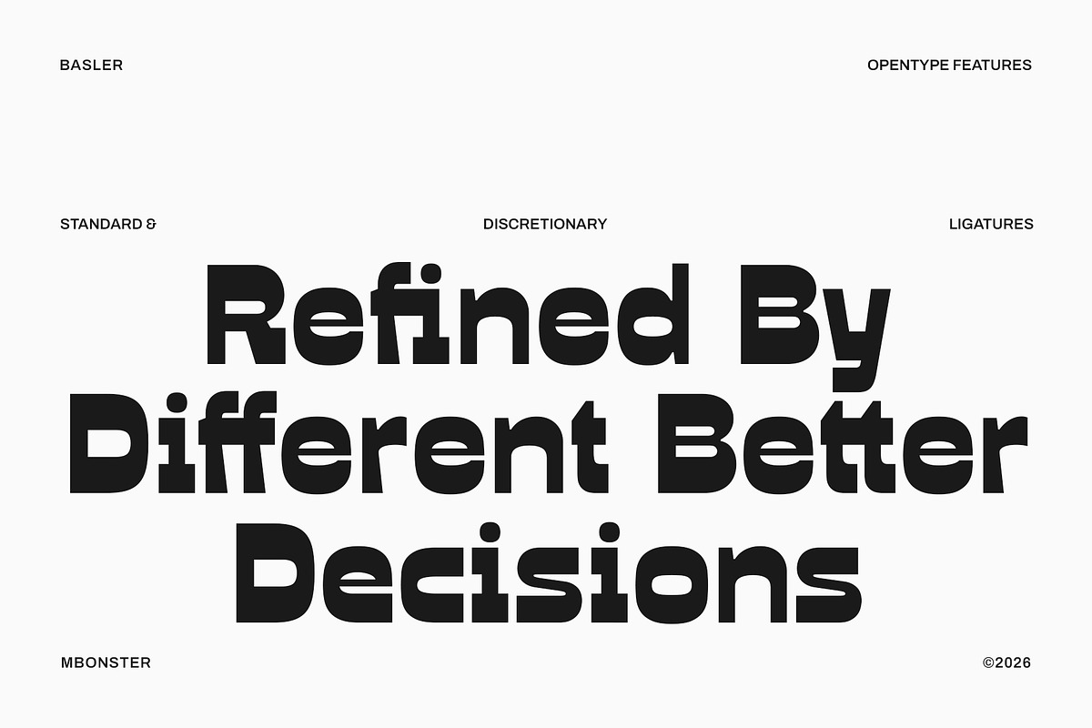 Basler - Reverse Contrast Sans, a Sans Serif Font by Mbonster Design Studio (Photo 11 of 15)