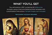 50 Christian Byzantine Art Prompts, an Object Graphic by MadeByAI Studio (Thumbnail 2 of 5)