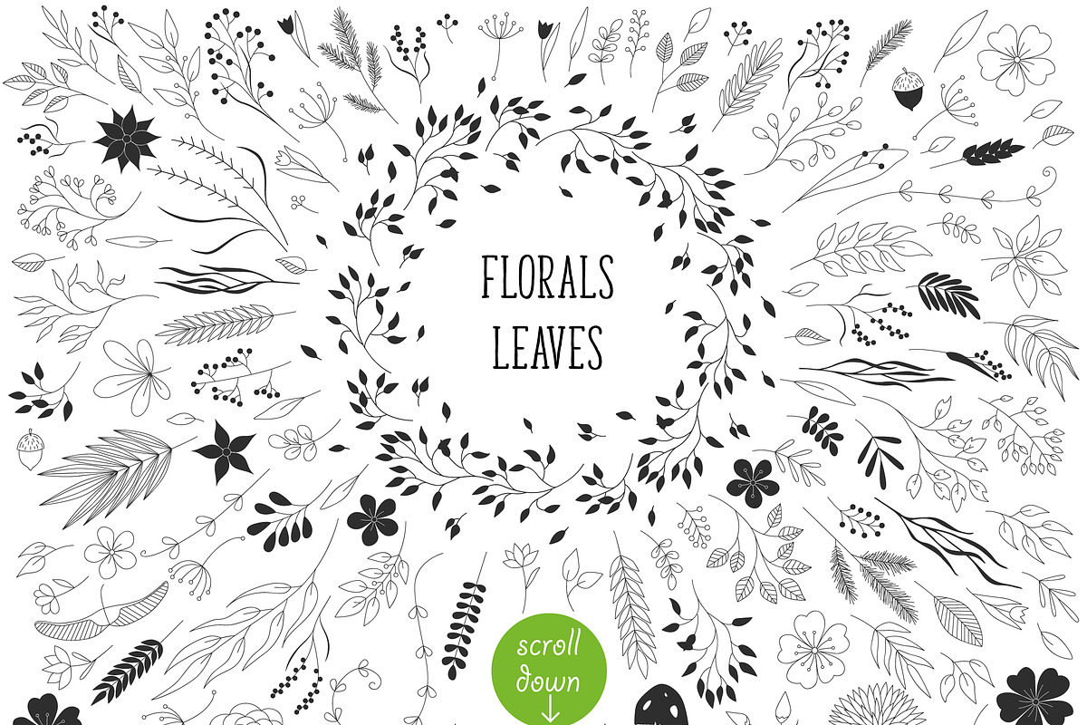 Designer's nature mega pack!, a Decorative Illustration by Lina_Lisichka (Photo 2 of 8)