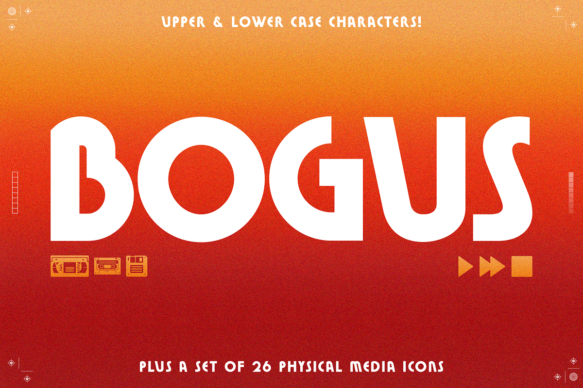 Bogus - 70s & 80s Retro Font, a Sans Serif Font by Sierra Schneider (Photo 1 of 6)