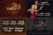 SALE 49 Display Fonts for $12, a Font by Cruzine (Thumbnail 8 of 10)