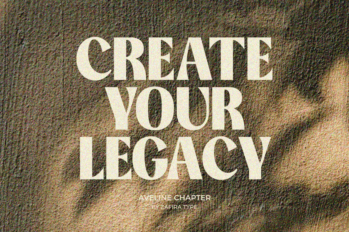 Aveline Chapter, a Sans Serif Font by Zafiratype (Photo 8 of 15)