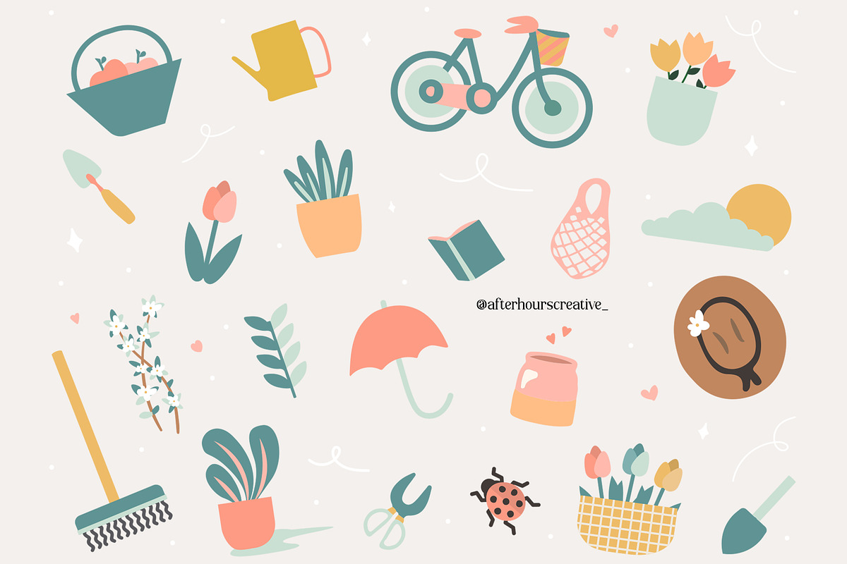 Hand Drawn Spring Bundle, an Illustration by After Hours Creative (Photo 2 of 5)