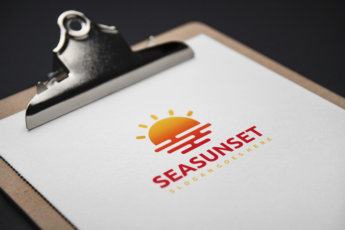 Sea Sunset Logo, a Branding & Logo Template by 3ab2ou (Photo 3 of 3)