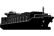 Premium Ship Boat Silhouette Vector, an Animal Illustration by Designer_Momina (Thumbnail 21 of 21)