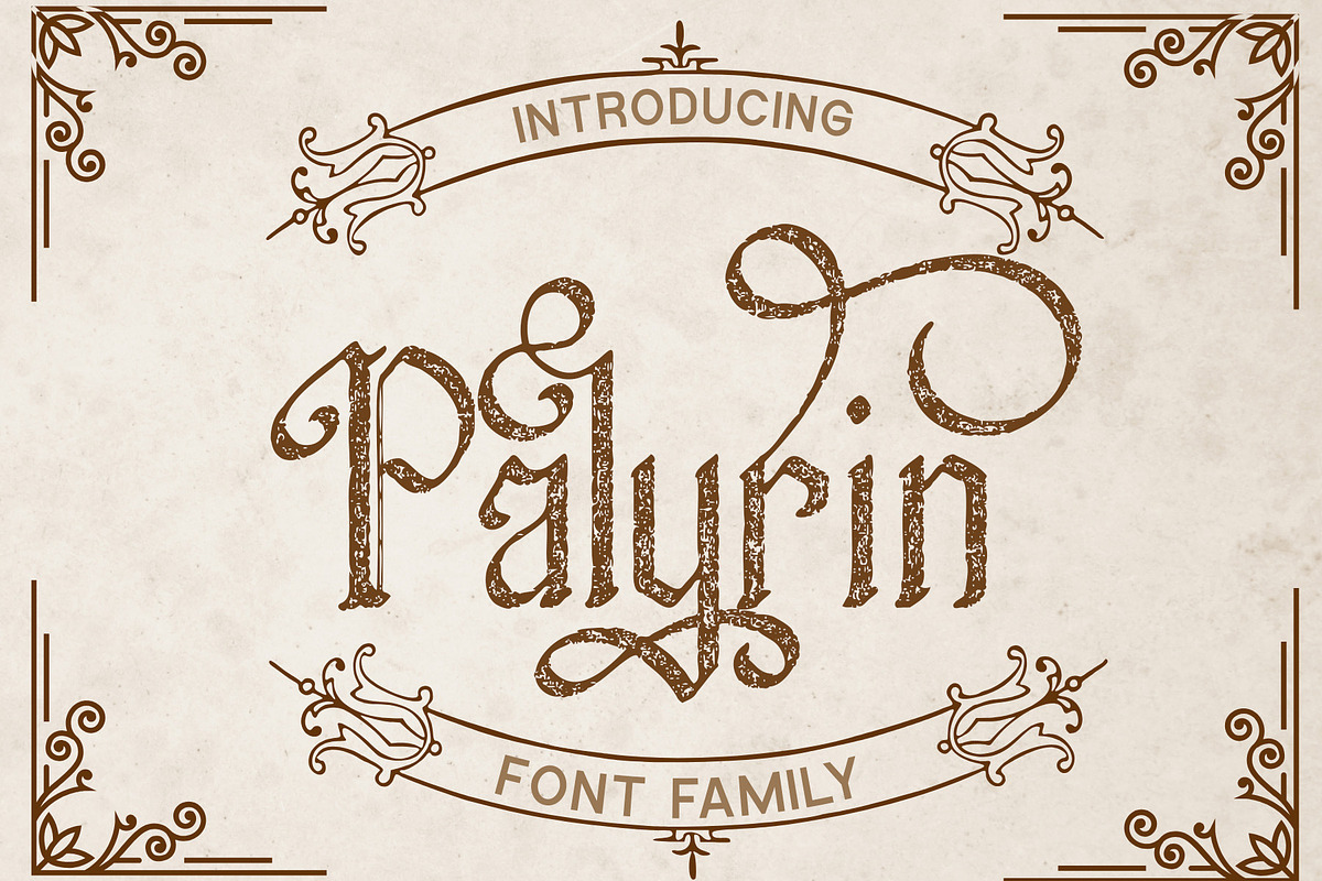 Palyrin – Blackletter Font Family, a Blackletter Font by NDNL Studio (Photo 2 of 14)