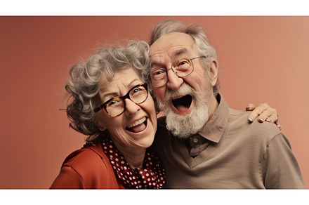 Old Couple Posing for Picture, an Illustration by CREATIVEDEF