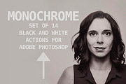 Monochrome Set of Photoshop Actions