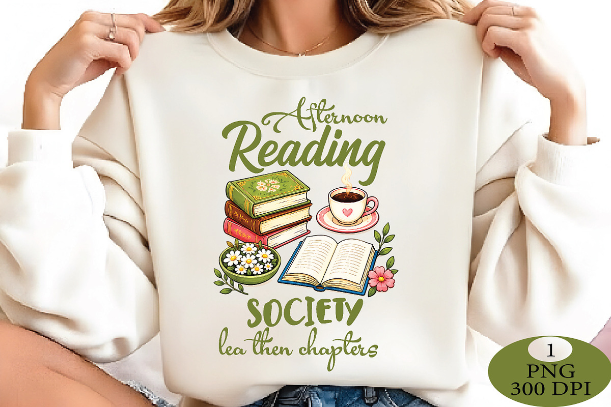 Afternoon Reading Society PNG, a Seasonal Illustration by Daily.Designs (Photo 2 of 5)