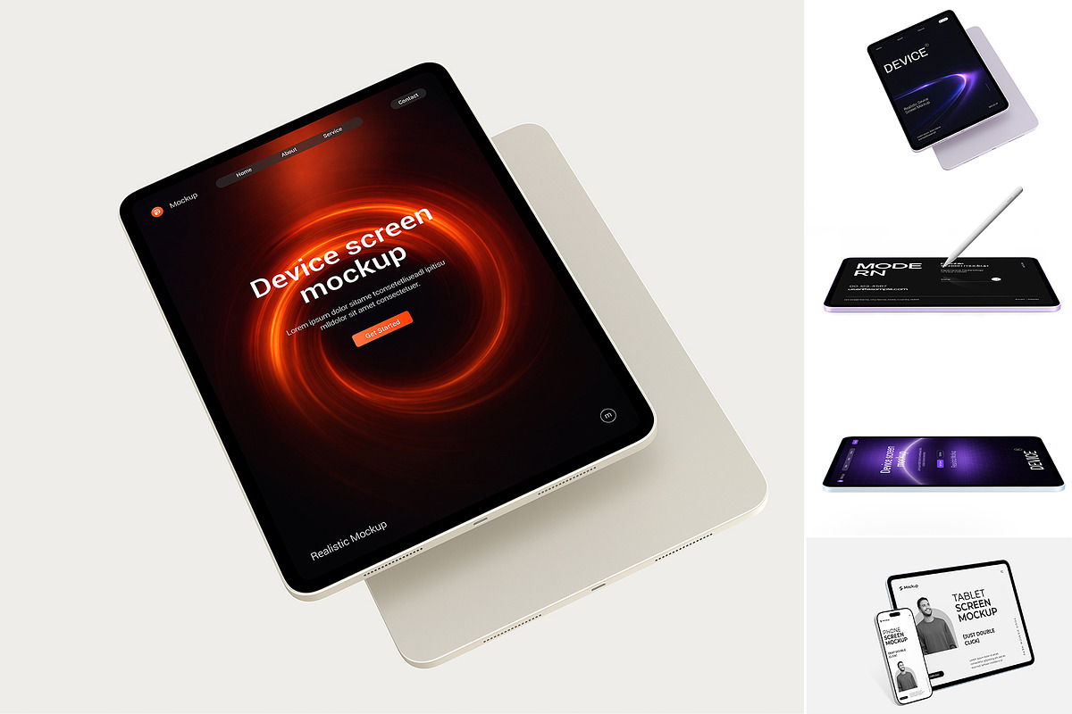Tablet Device Mockup Collection, an iPad Mockup by graphypix (Photo 1 of 14)