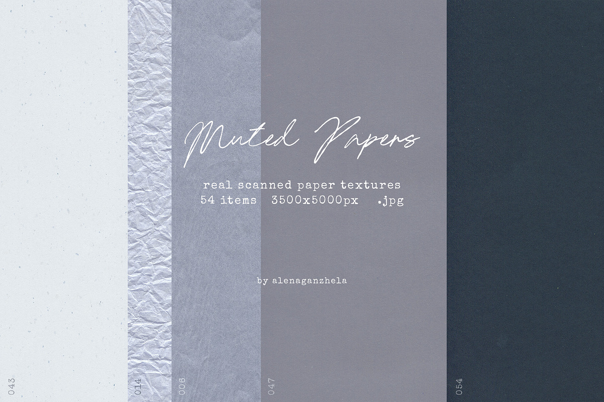 Muted Papers - real scanned textures, a Texture Graphic by alenaganzhela (Photo 7 of 10)