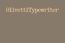 Olivetti Typewriter