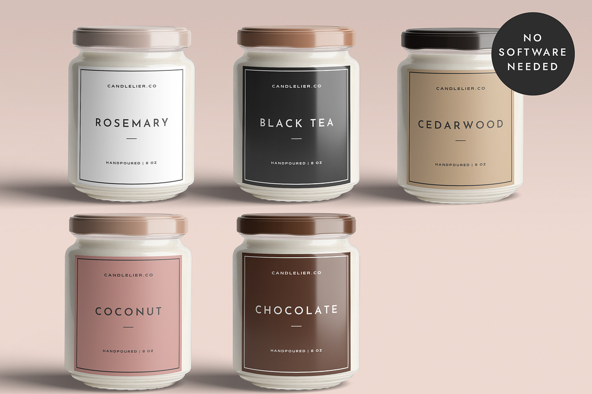 Canva Candle Label LA008 (Lima), a Stationery Template by Draca Design Co (Photo 2 of 3)