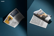 Newsprint Magazine Mockup Set, a Books & Magazine Mockup by Mocku (Thumbnail 10 of 21)