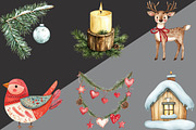Scandia Christmas Clipart, an Illustration by Black Bird Studio (Thumbnail 3 of 6)