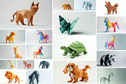 121 Origami animals, an Animal Photo by Handmadefont (Thumbnail 4 of 17)